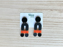 Load image into Gallery viewer, Stacked Color-Block Dangles