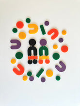 Load image into Gallery viewer, Stacked Color-Block Dangles