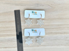 Load image into Gallery viewer, Snowflake Hoops
