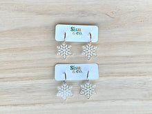 Load image into Gallery viewer, Snowflake Hoops