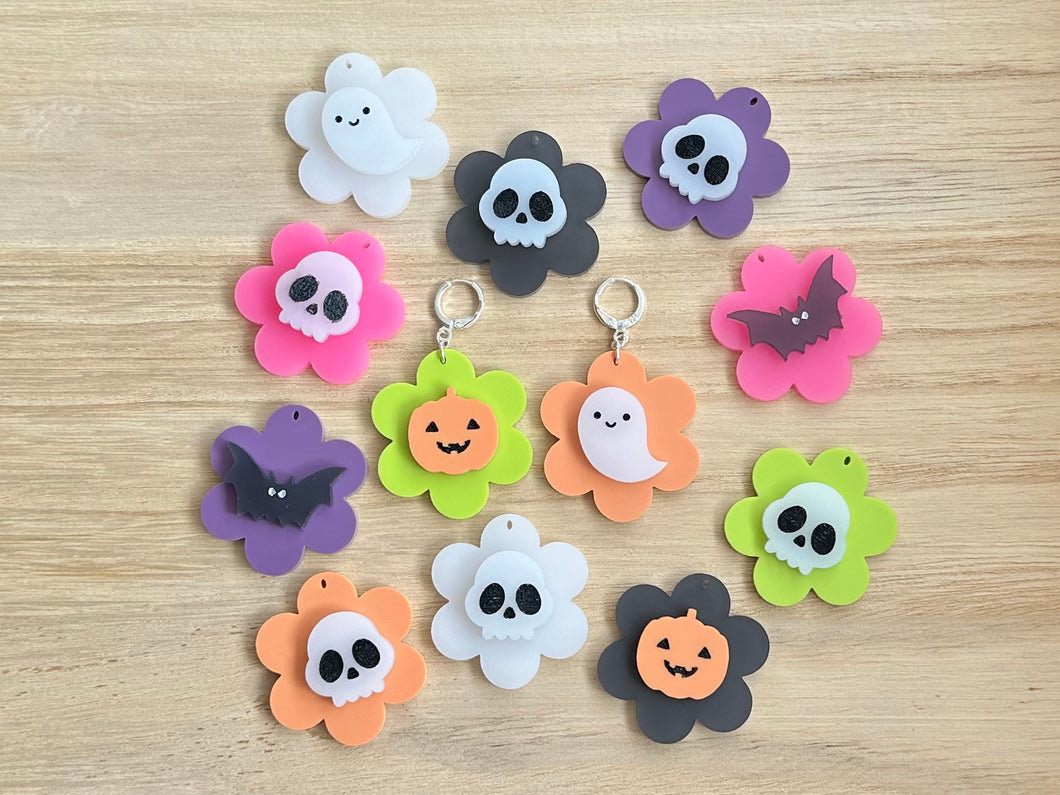 Min-n-Match Spooky Flowers (SINGLE earring)