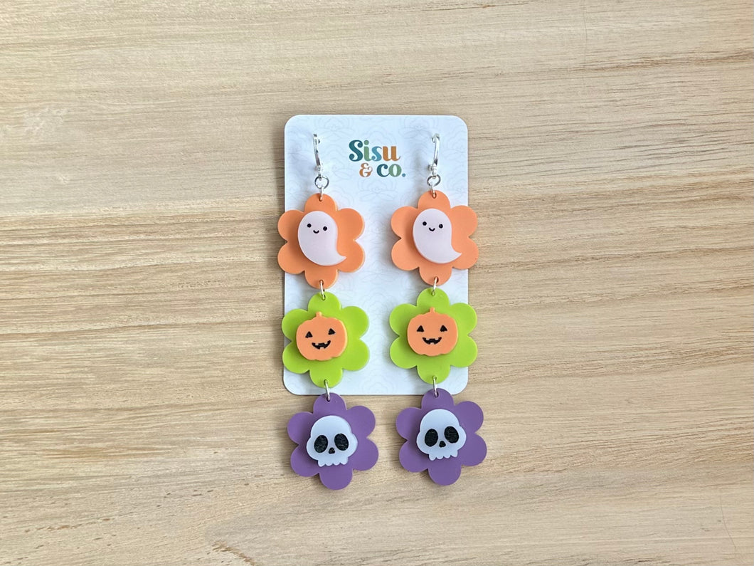 Spooky Flower Dangles