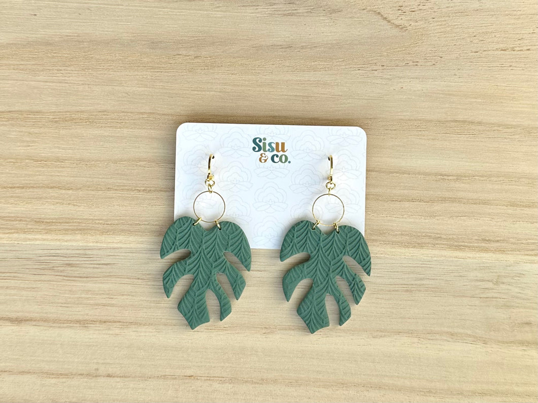 Monstera Leaf Dangles